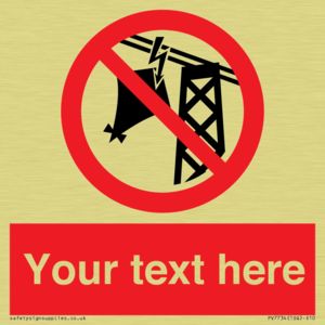 Custom prohibition do not fly kites near overhead electrical power lines